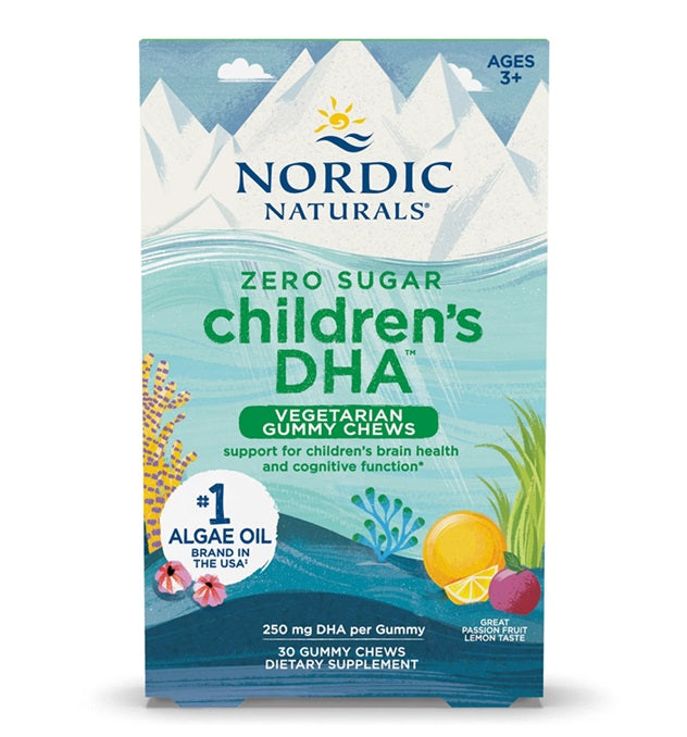 Nordic Naturals Children's DHA Vegetarian Gummy Chews, 250mg Passi