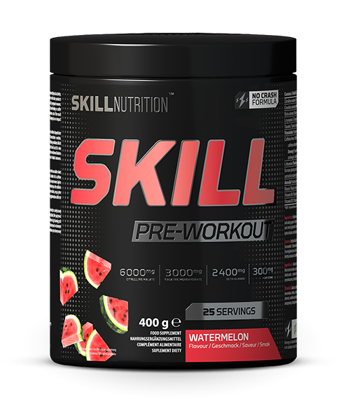 Skill Nutrition Skill Pre-Workout, Watermelon - 400-412g