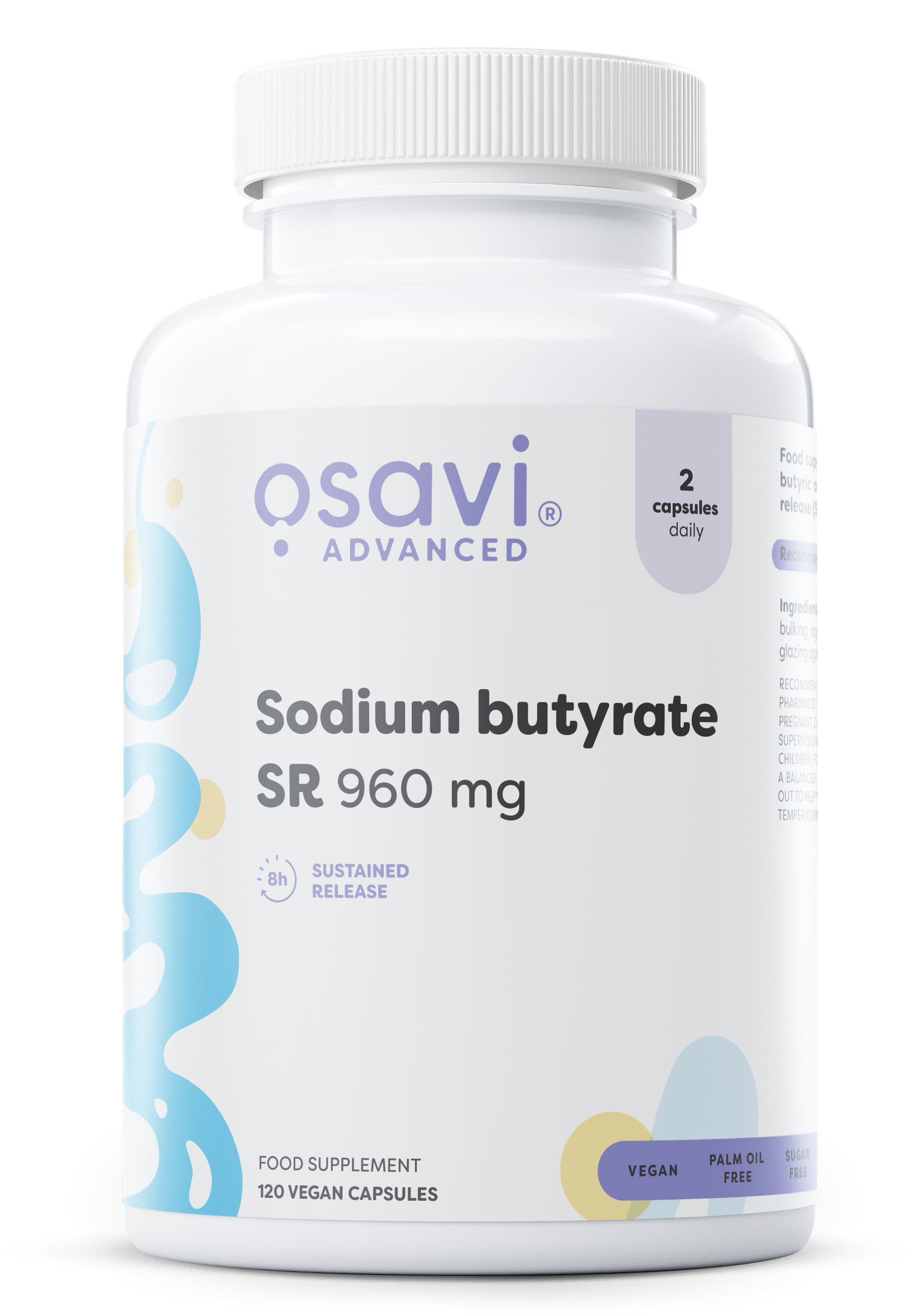 Osavi Sodium butyrate SR, 960mg - 120 vegan caps
