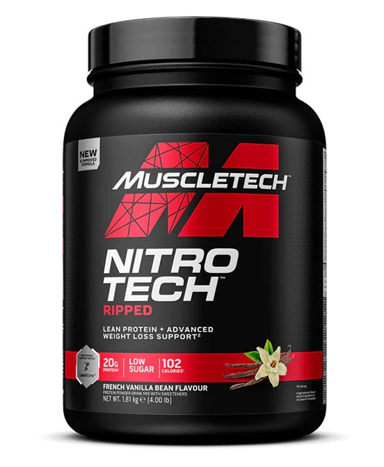 MuscleTech Nitro-Tech Ripped, French Vanilla Bean - 1810g