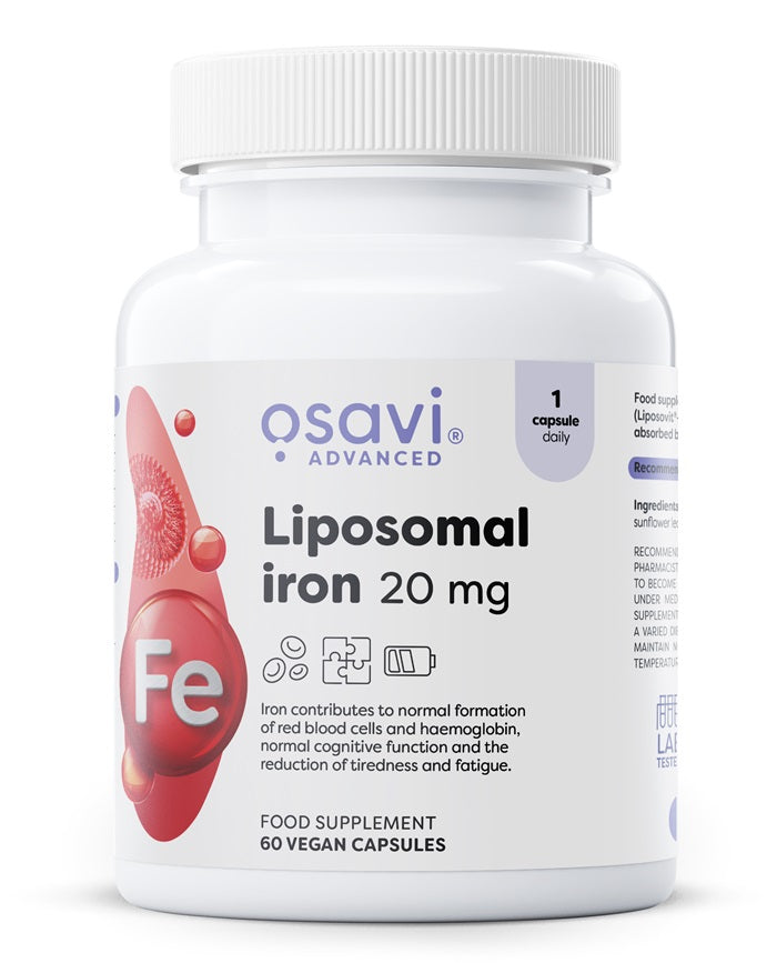 Osavi Liposomal Iron, 20mg - 60 vegan caps