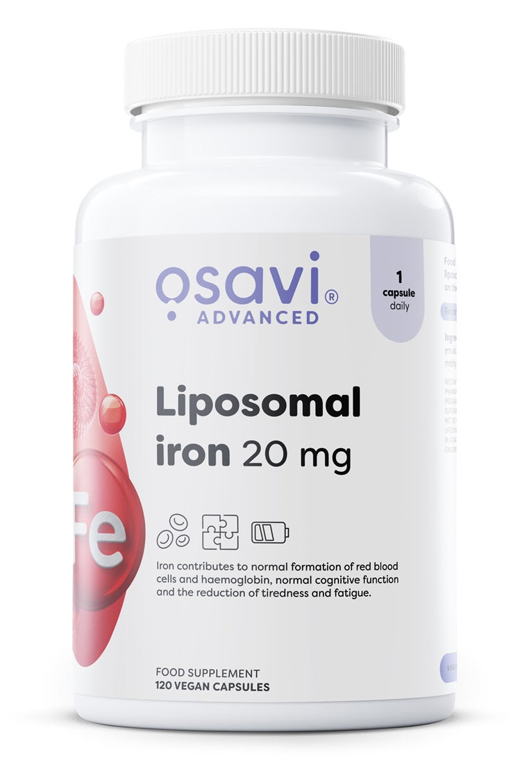 Osavi Liposomal Iron, 20mg - 120 vegan caps
