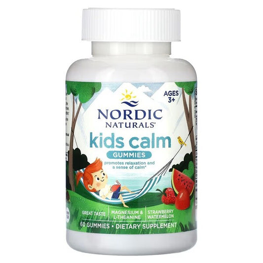 Nordic Naturals Kids Calm Gummies, Strawberry Watermelon - 60 gumm