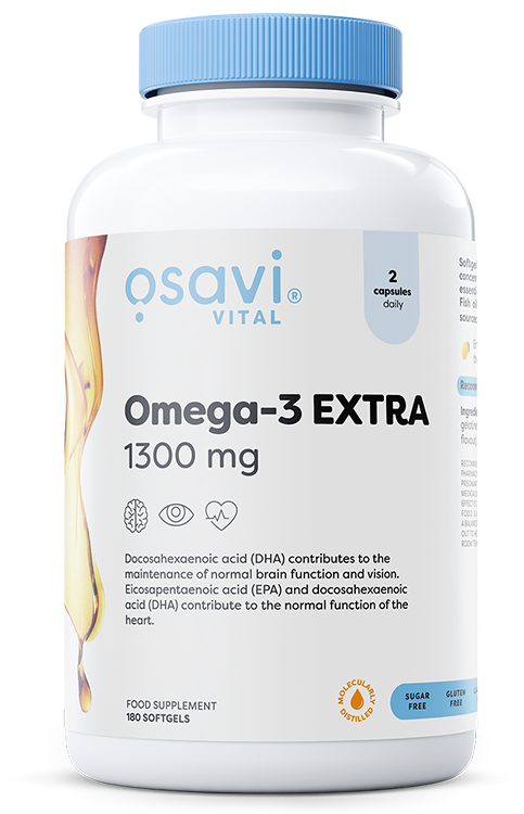Osavi Omega-3 Extra Molecularly Distilled, 1300mg (Lemon) - 180 so