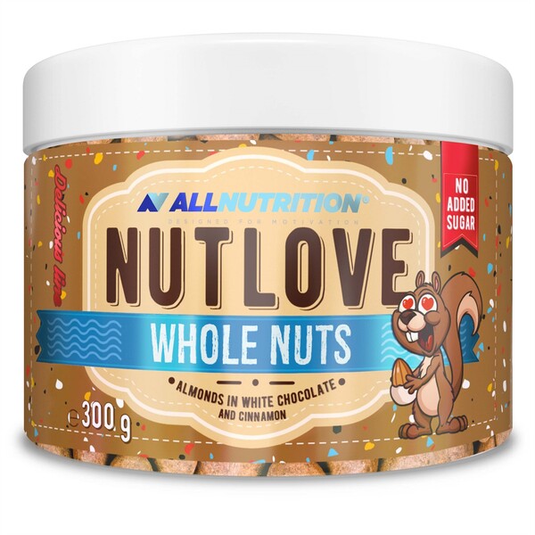 Allnutrition Nutlove Whole Nuts, Almonds in White Chocolate & Cinn