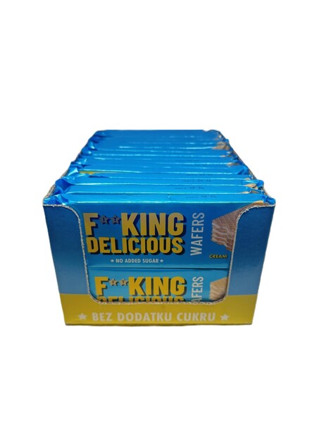 Allnutrition Fitking Delicious Wafers, Cream - 32 x 80g