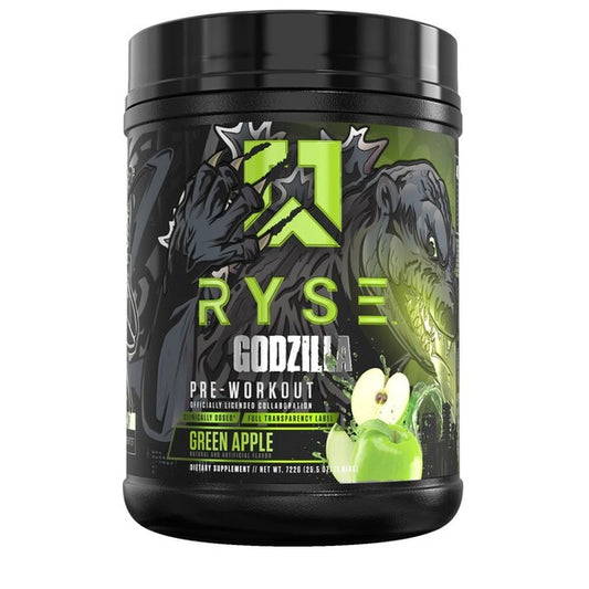 RYSE Godzilla Pre-Workout, Green Apple - 722g