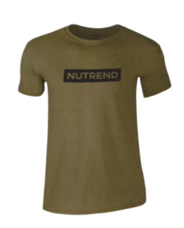 Nutrend Eat Sleep Gym Repeat T-Shirt, Military - Large