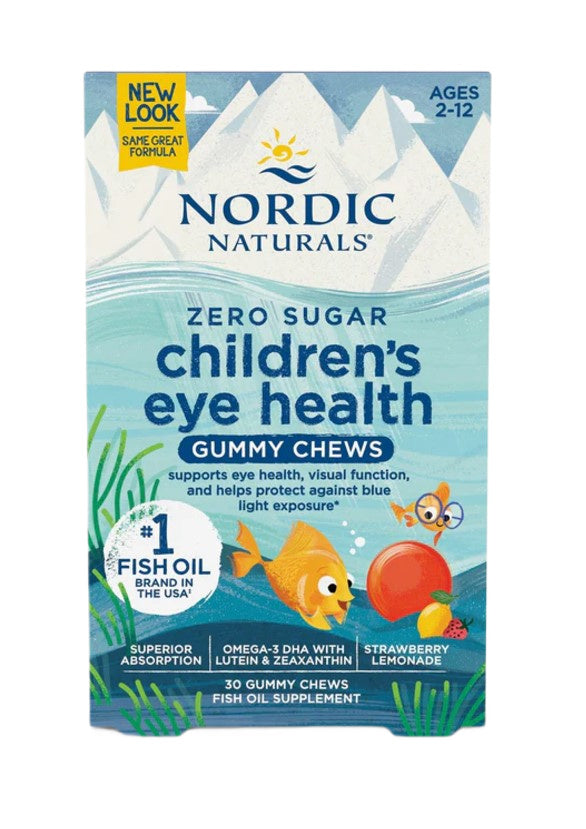 Nordic Naturals Children's Eye Health, Strawberry Lemonade - 30 gu
