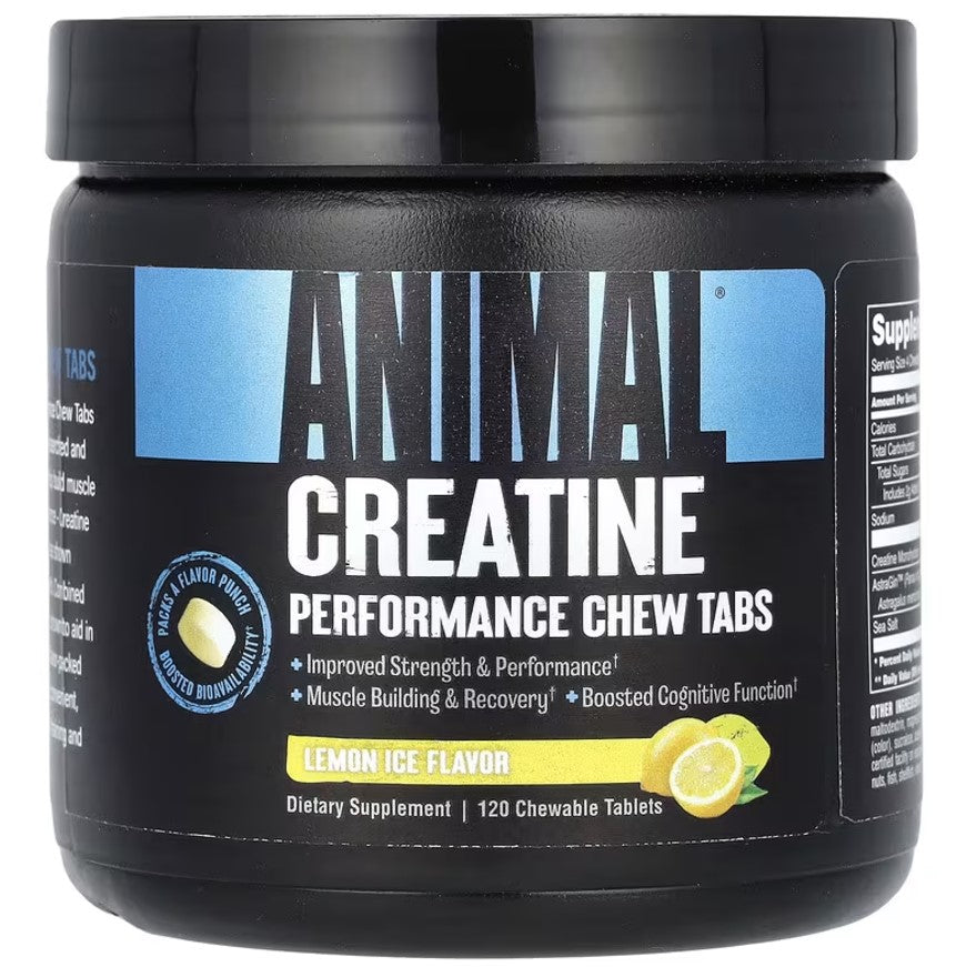 Animal Animal Creatine Chews, Lemon Ice - 120 chewable tablets