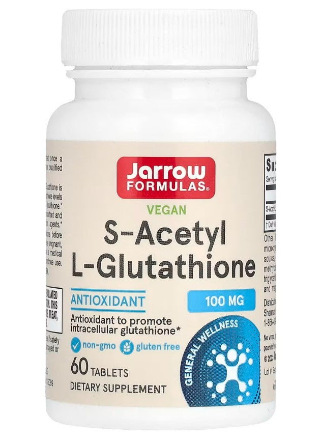 Jarrow Formulas S-Acetyl L-Glutathione, 100mg - 60 tabs