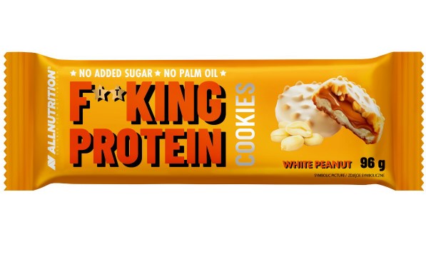 Allnutrition Fitking Protein Cookies, White Peanut - 6 cookies
