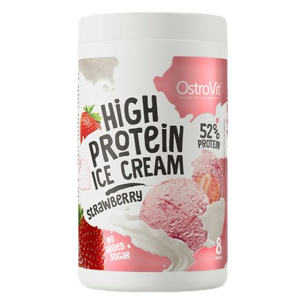 OstroVit High Protein Ice Cream, Strawberry - 400g