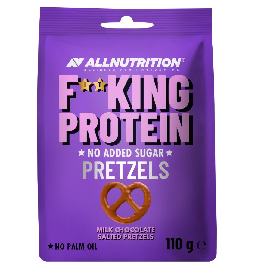 Allnutrition Fitking Protein Pretzels, Milk Chocolate Salted - 110