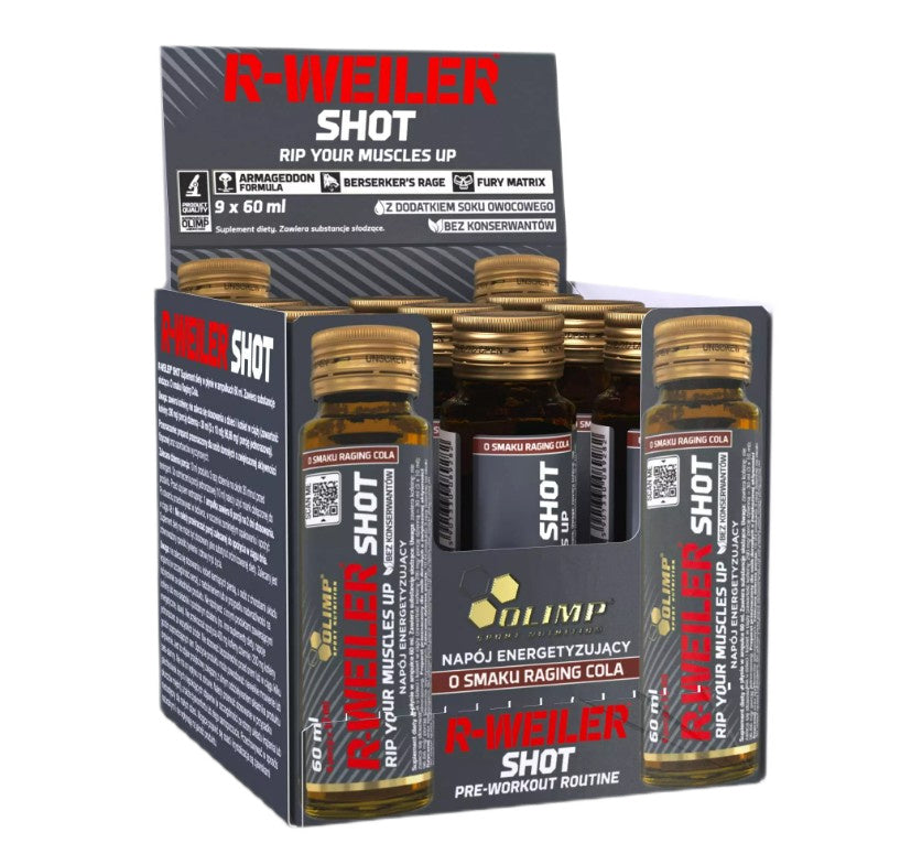 Olimp Nutrition R-Weiler Shot, Raging Cola - 9 x 60 ml.