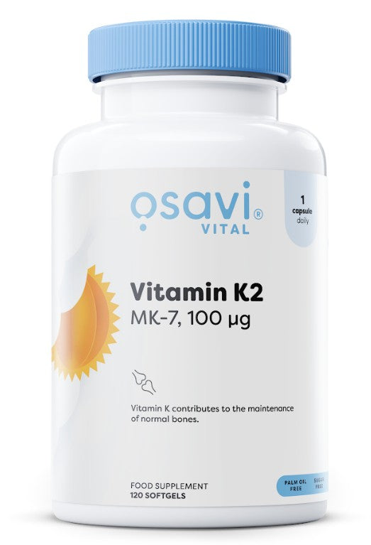 Osavi Vitamin K2 MK-7, 100mcg - 120 softgels
