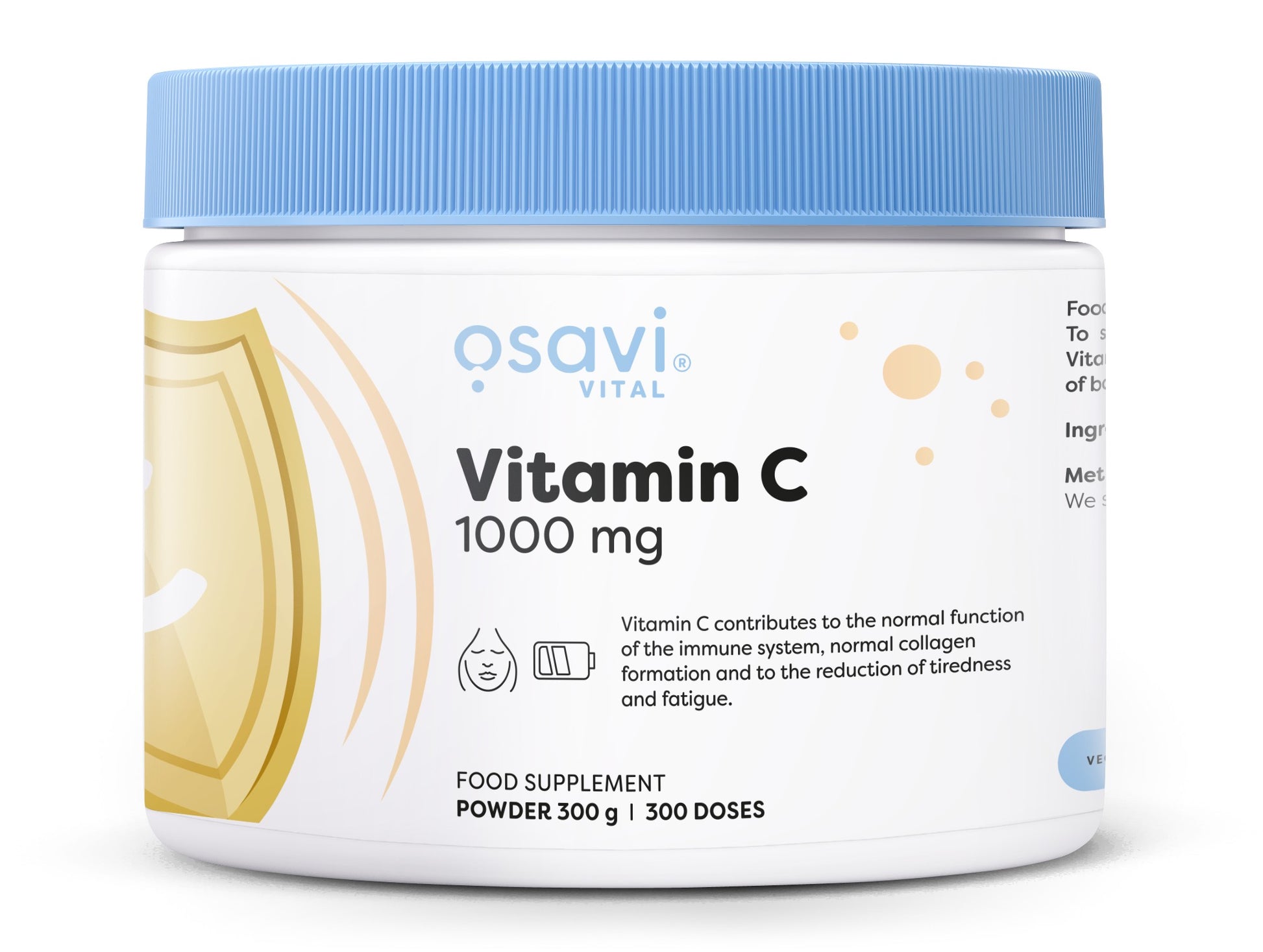Osavi Vitamin C Powder, 1000mg - 300g