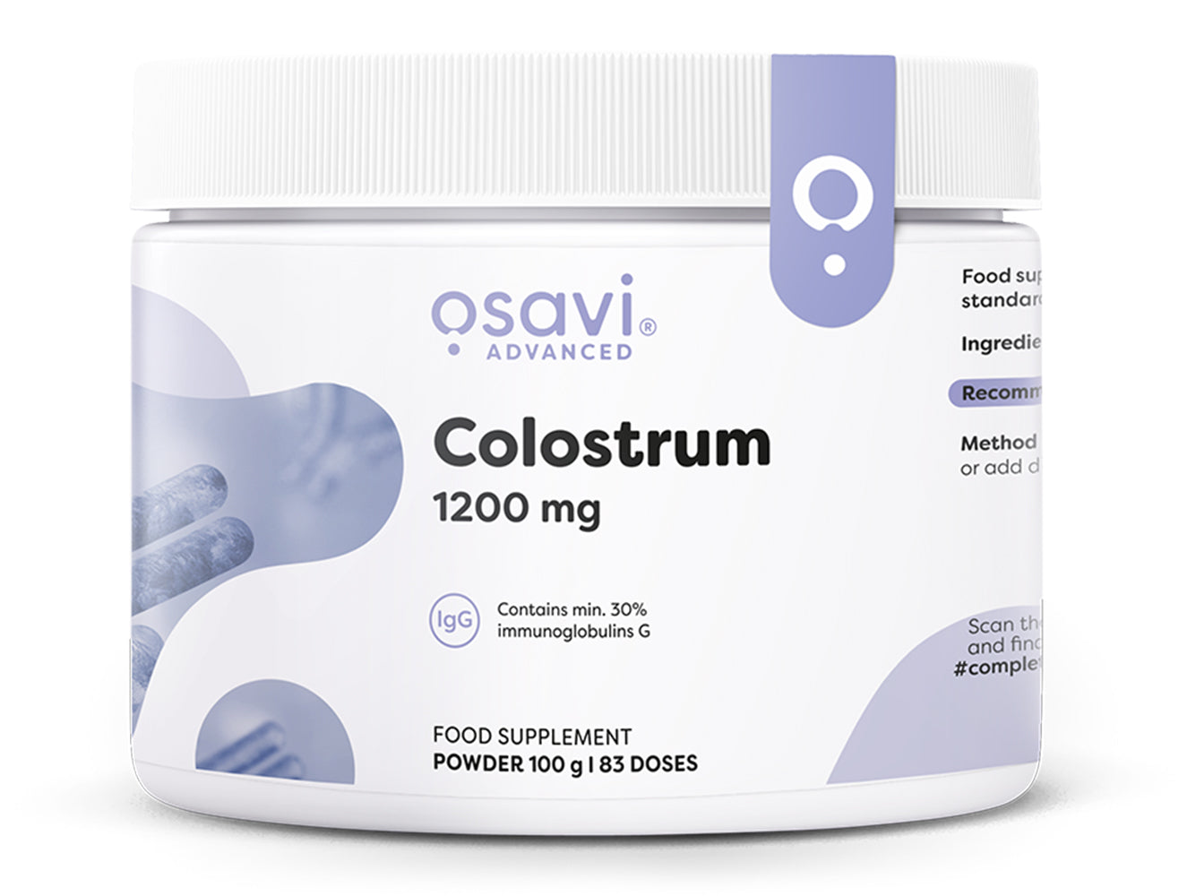 Osavi Colostrum Powder, 1200mg - 100g