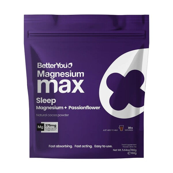 BetterYou Magnesium Max Sleep, Natural Cocoa - 160g