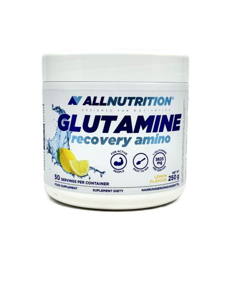 Allnutrition Glutamine Recovery Amino, Lemon - 250g