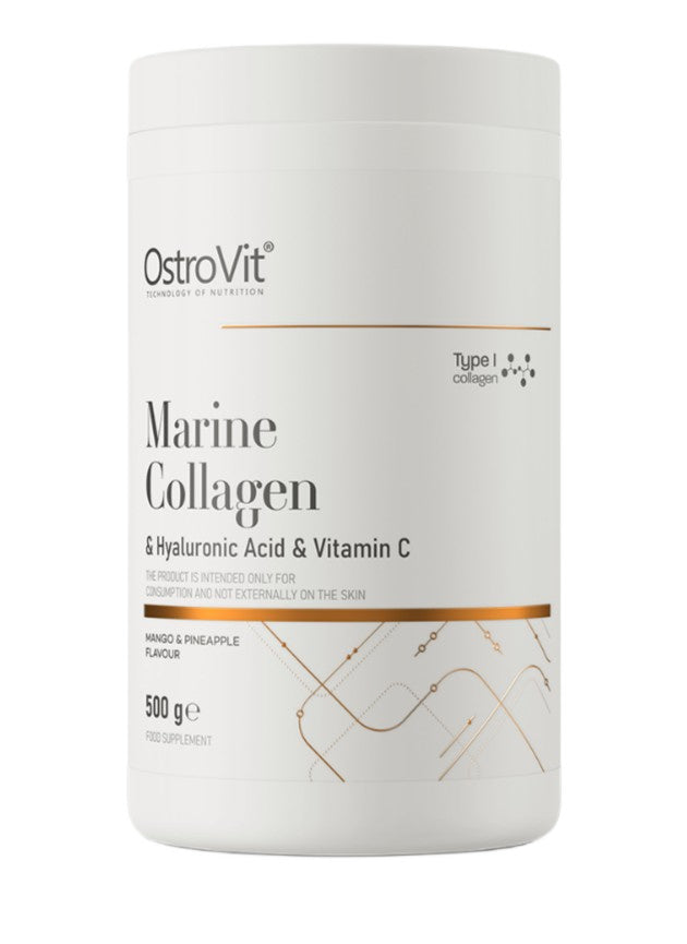 OstroVit Marine Collagen & Hyaluronic Acid & Vitamin C, Mango & Pi