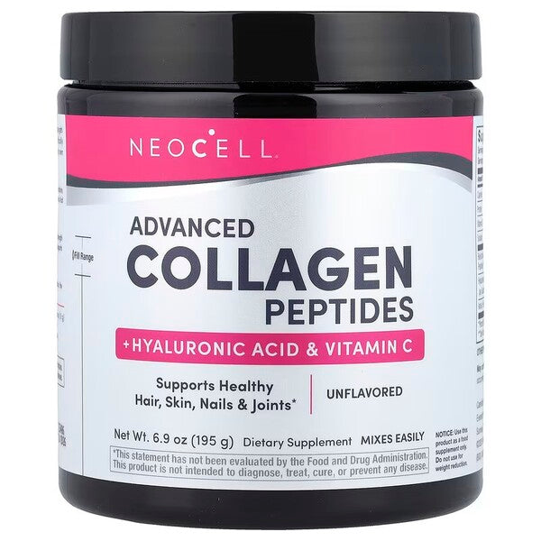 NeoCell Advanced Collagen Peptides with Vitamin C & Hyaluronic Aci