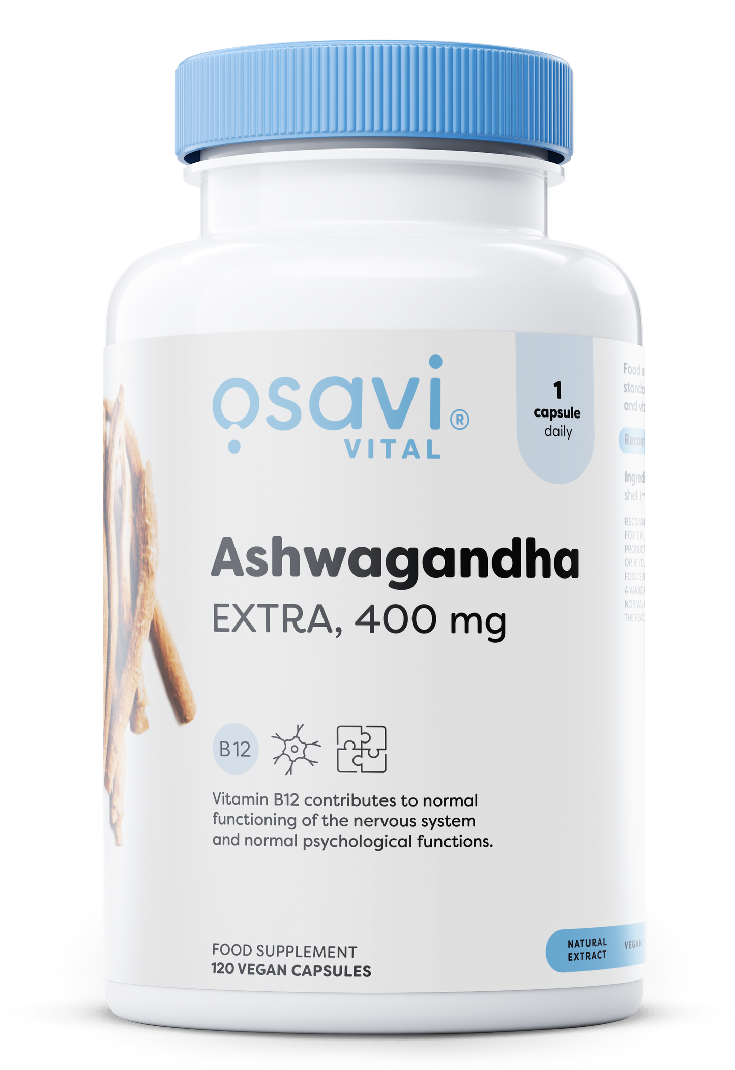 Osavi Ashwagandha Extra, 400mg - 120 vegan caps