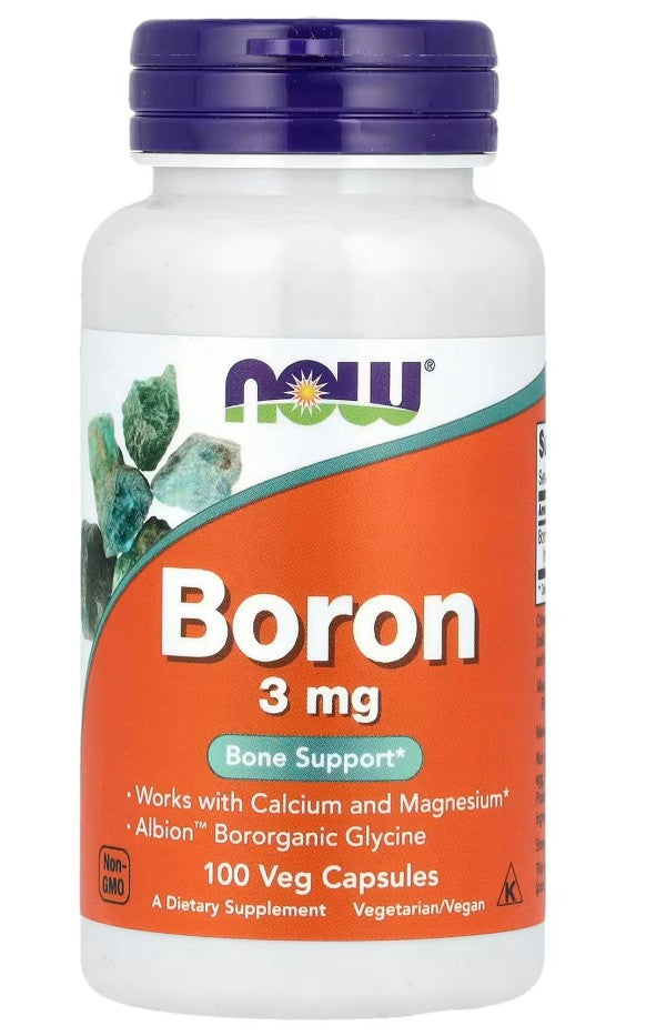 NOW Foods Boron, 3mg - 100 caps