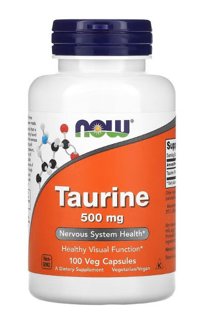 NOW Foods Taurine, 500mg - 100 caps