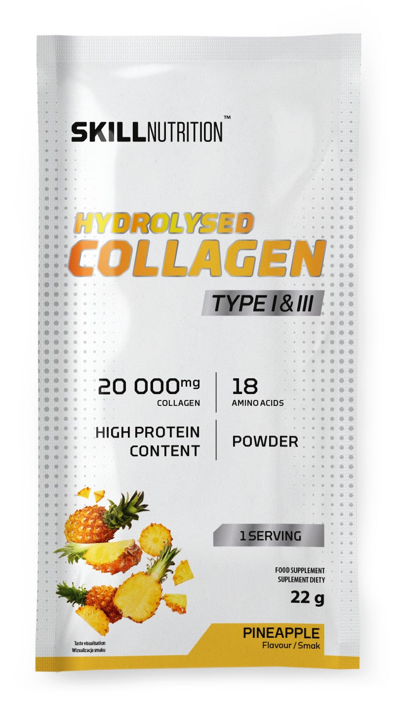 Skill Nutrition Hydrolysed Collagen Type I & III, Pineapple - 22g