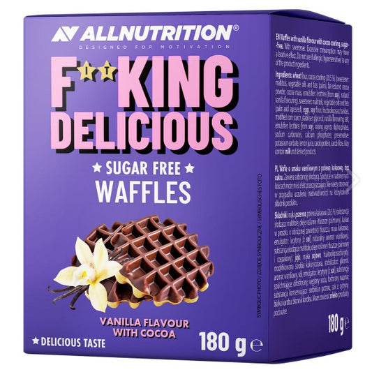 Allnutrition Fitking Delicious Waffles, Vanilla Flavour with Cocoa