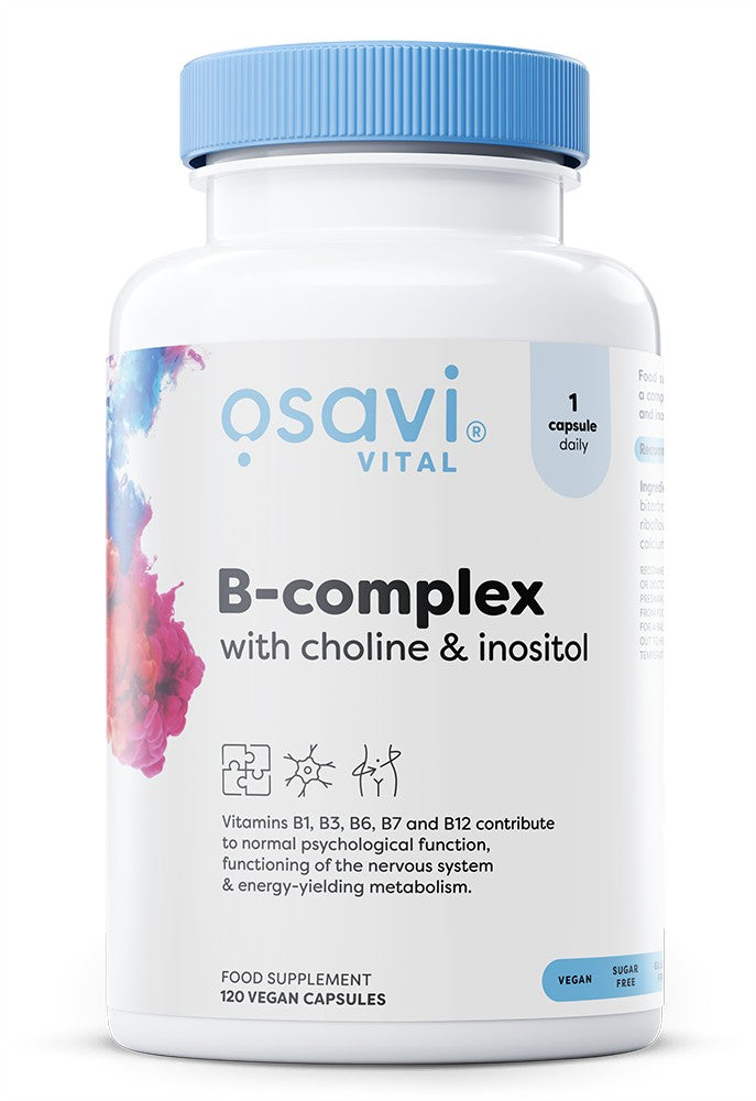 Osavi B-Complex with Choline & Inositol - 120 vegan caps