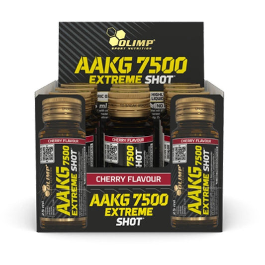 Olimp Nutrition AAKG 7500 Extreme Shot, Cherry - 9 x 25 ml.