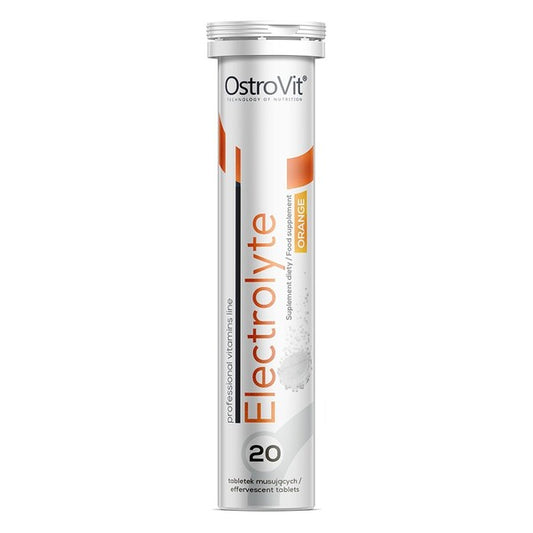 OstroVit Electrolyte Effervescent Tabs, Orange - 20 tabs