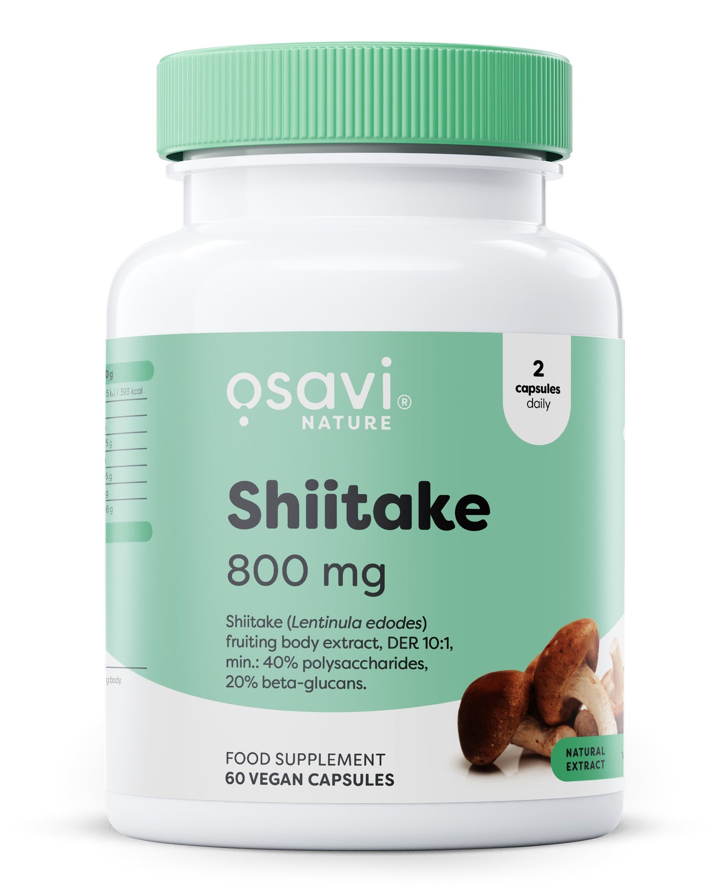 Osavi Shiitake, 800mg - 60 vegan caps
