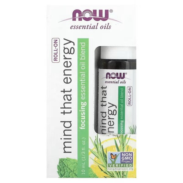 NOW Foods Essential Oil Roll-On, Mind That Energy - 10 ml.