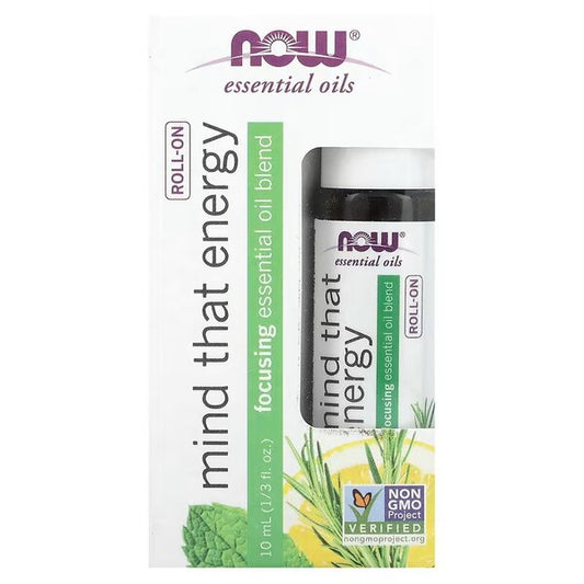 NOW Foods Essential Oil Roll-On, Mind That Energy - 10 ml.