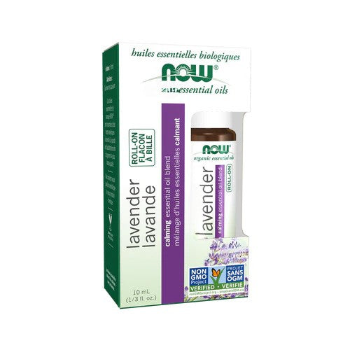 NOW Foods Essential Oil Roll-On, Lavender - 10 ml.