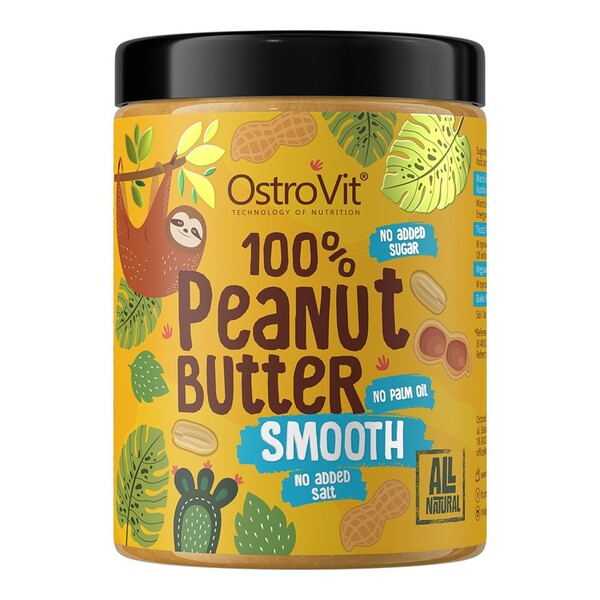 OstroVit 100% Peanut Butter, Smooth - 1000g
