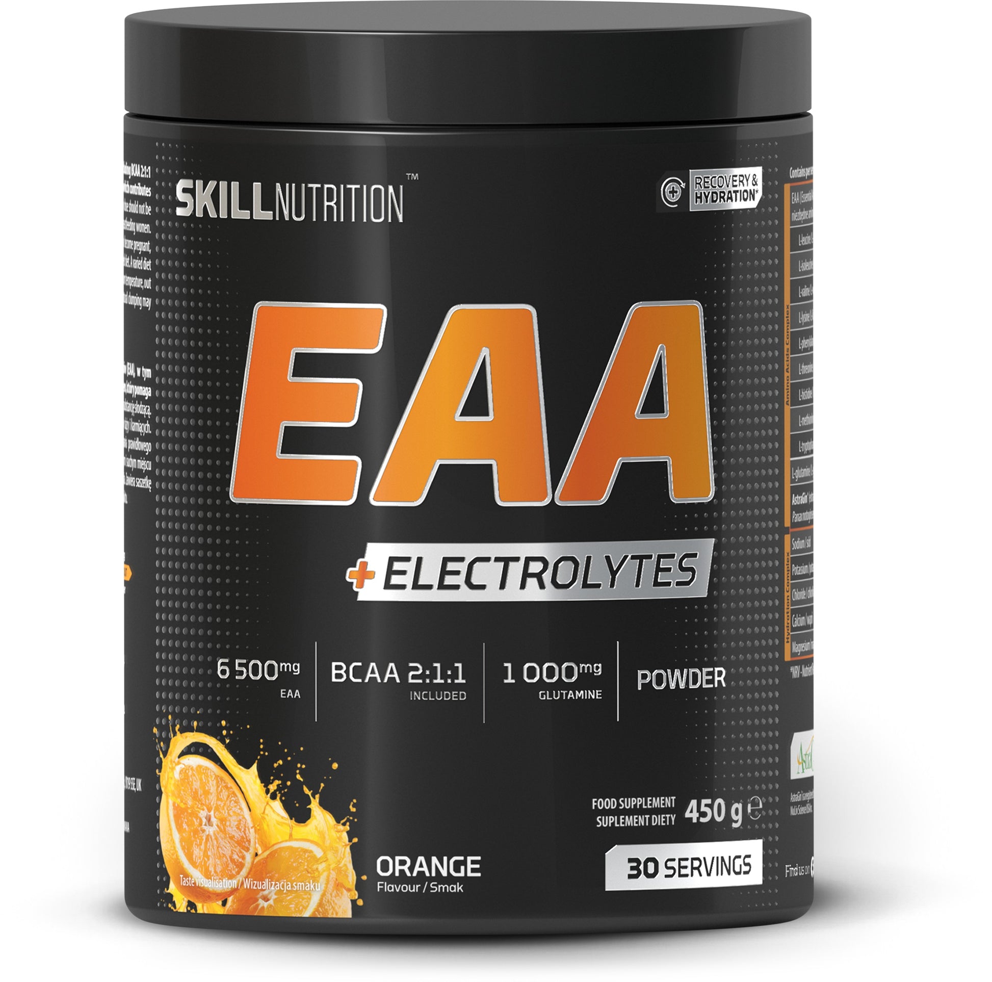 Skill Nutrition EAA + Electrolytes, Orange - 450g