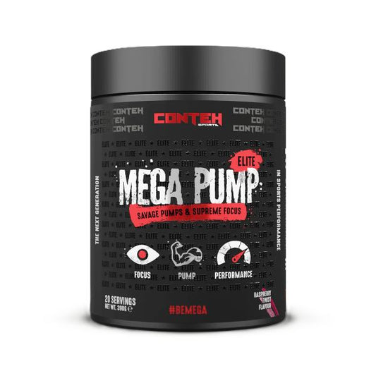 Conteh Sports Mega Pump Elite, Raspberry Twist - 390g