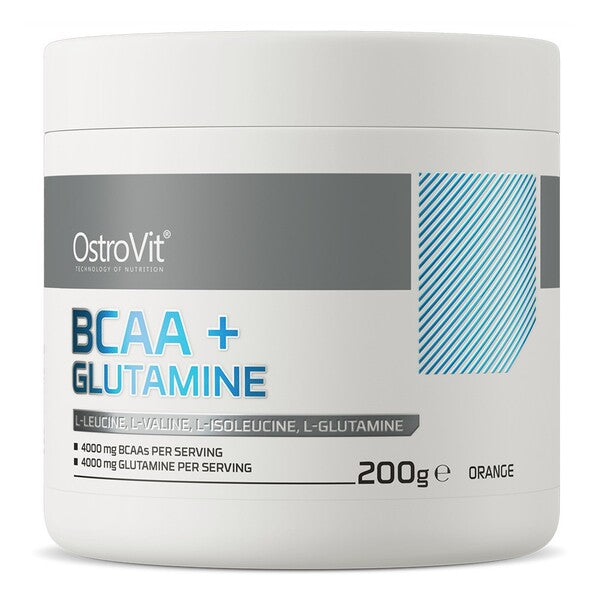 OstroVit BCAA + Glutamine, Orange - 200g