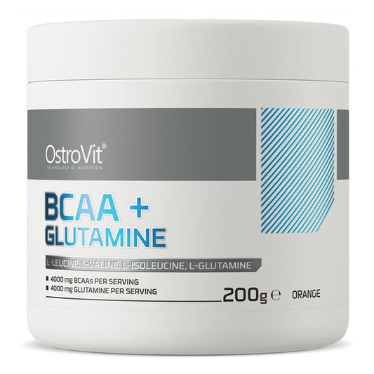 OstroVit BCAA + Glutamine, Orange - 200g