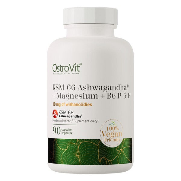 OstroVit KSM-66 Ashwagandha + Magnesium + B6 P-5-P - 90 caps