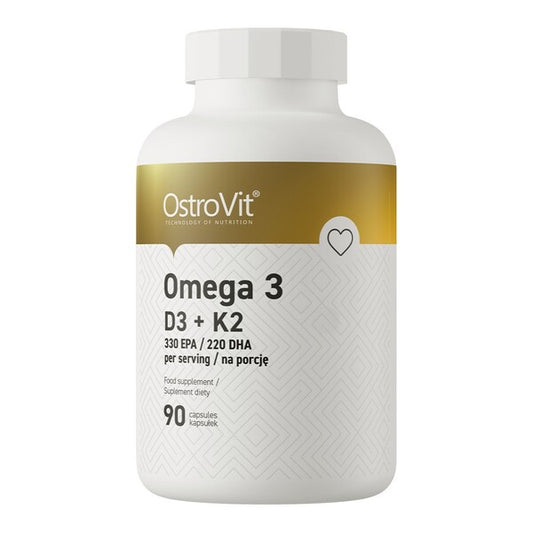 OstroVit Omega 3 D3 + K2 - 90 caps