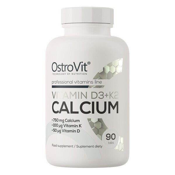 OstroVit Vitamin D3 + K2 Calcium - 90 tabs