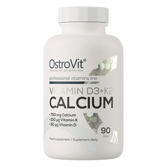OstroVit Vitamin D3 + K2 Calcium - 90 tabs
