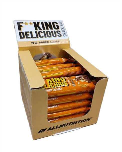 Allnutrition Fitking Delicious Snack Bar, Caramel Peanut - 24 x 40