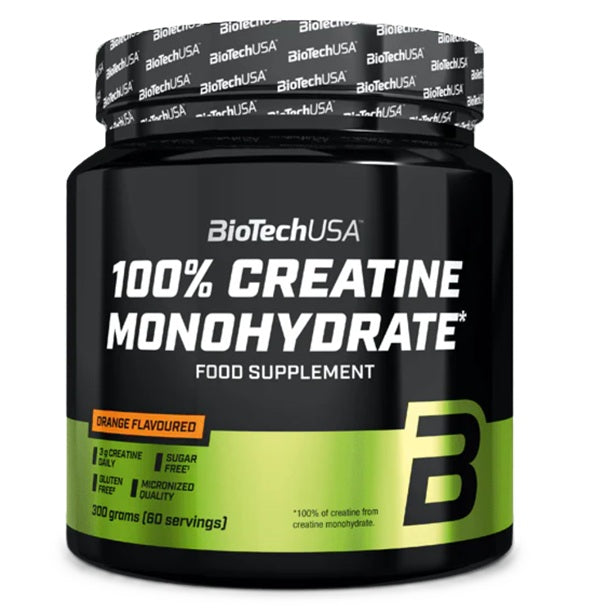 BioTechUSA 100% Creatine Monohydrate, Orange - 300g