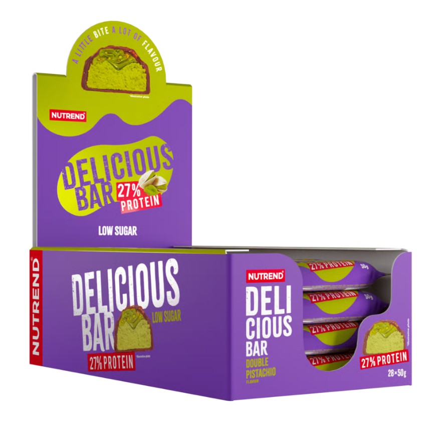 Nutrend Delicious Protein Bar, Double Pistachio - 28 x 50g